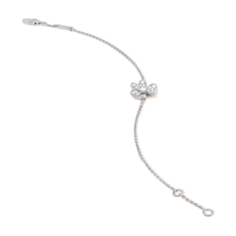 ¡®Loco¡¯FRIVOLE SILVER FLOWER DIAMOND BRACELET
