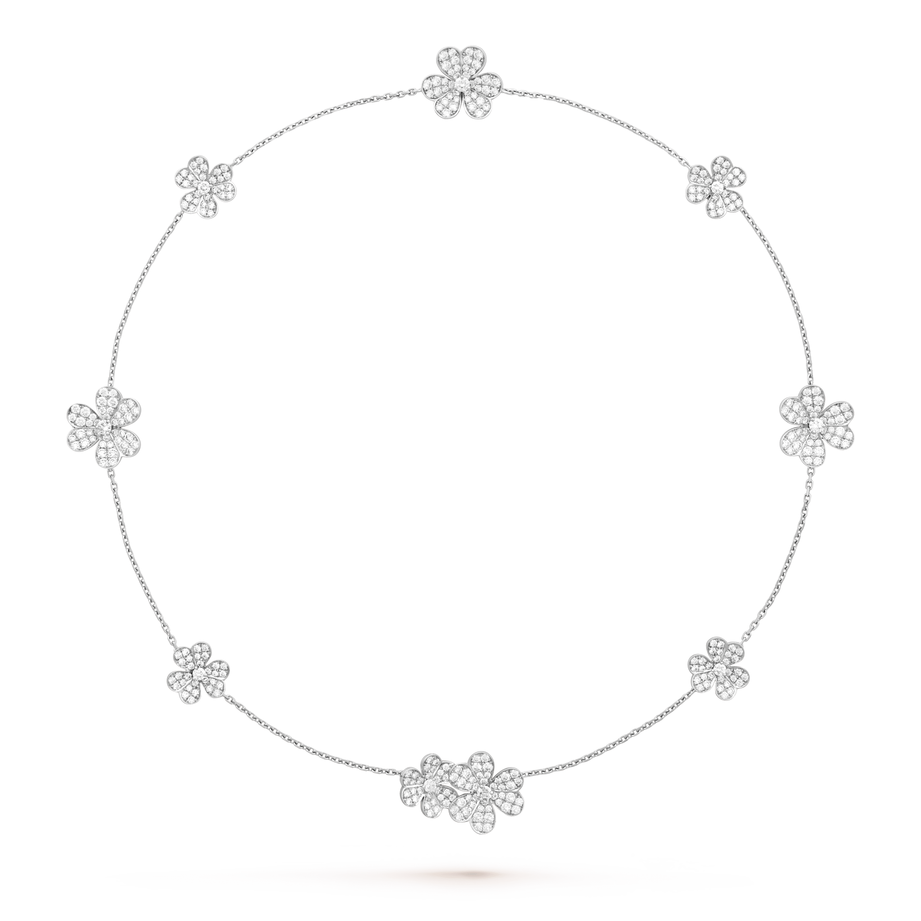 ¡®Loco¡¯FRIVOLE SILVER 9 FLOWERS NECKLACE
