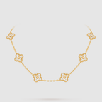 [¡®Loco¡¯]CLOVER 10 MOTIFS FULL DIAMOND NECKLACE