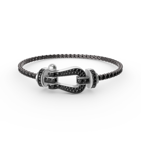 ¡®Loco¡¯FORCE  LARGE HORSESHOE FULL DIAMOND TENNIS BRACELET